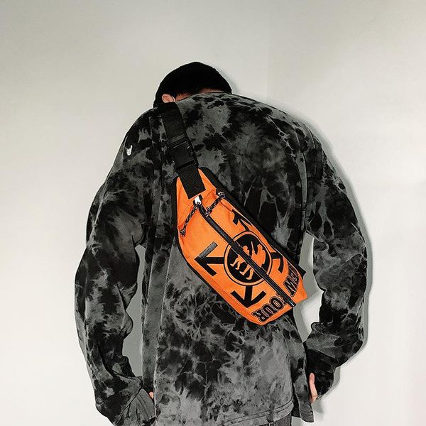 

fashion brand personality men's chest bag multifunctional sports waterproof pocket tooling messenger mobile phone bags waist