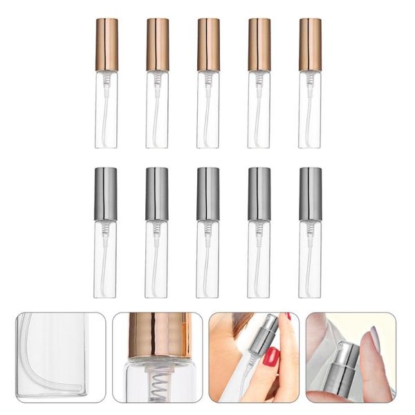 

10pcs perfume empty spray bottles multi-functional cosmetic sprayer storage & jars