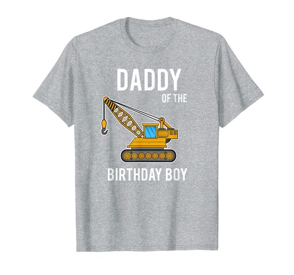 

cool daddy of the birthday construction boy shirt gift, White;black