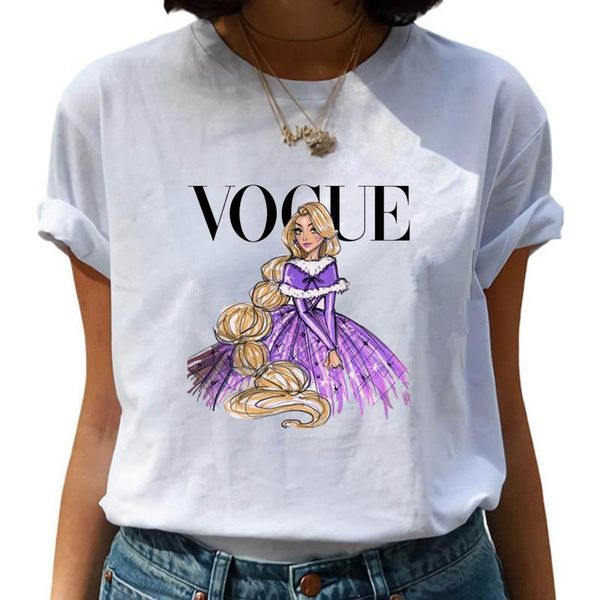 

women's t-shirt funny cartoon tshirt women vogue print graphic oversized t shirt casual tees harajuku female shirts woman clothing, White