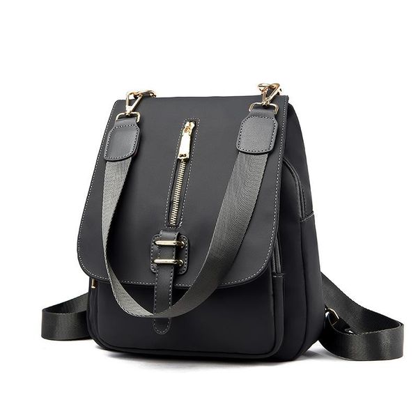 

backpack oxford women 2021 solid large capacity travel college style bookbag small