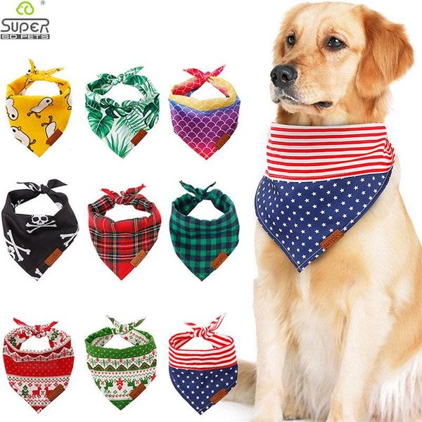 

dog cat bandana plaid adjustable scarf washable collar for puppy pet accessories small medium large supplies apparel