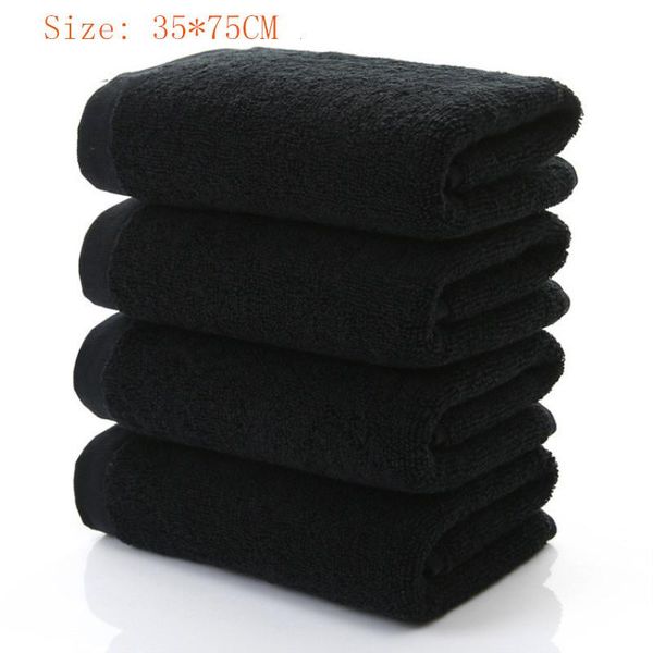 

towel 100% cottonnon-fading black jacquard soft bamboo fiber thickened absorbent for home el beauty salon
