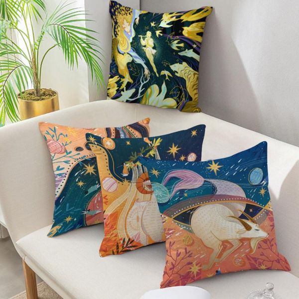 

cushion/decorative pillow fuwatacchi chinese cushion cover fish plaid throw 45cmx45cm square sofa and chair custom printing
