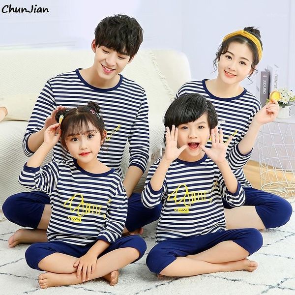 

family matching outfits mother daughter pajamas couples clothing pajama set mum and clothes look summer1, Blue