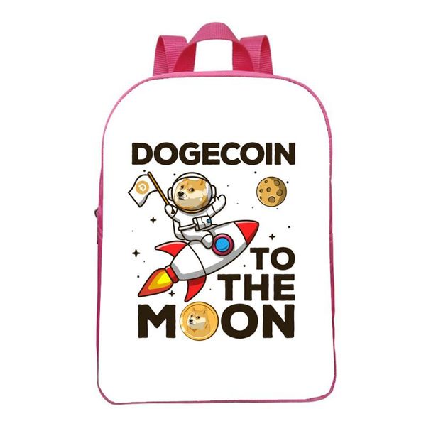

backpack dogecoin kindergarten small bookbag boy girl bag daily snacks rucksack children bags cartoon printing mochila