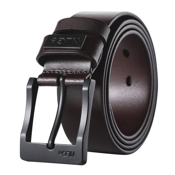 

belts pants belt pin buckle men's leather trendy casual korean version of the first layer cowhide student business you, Black;brown