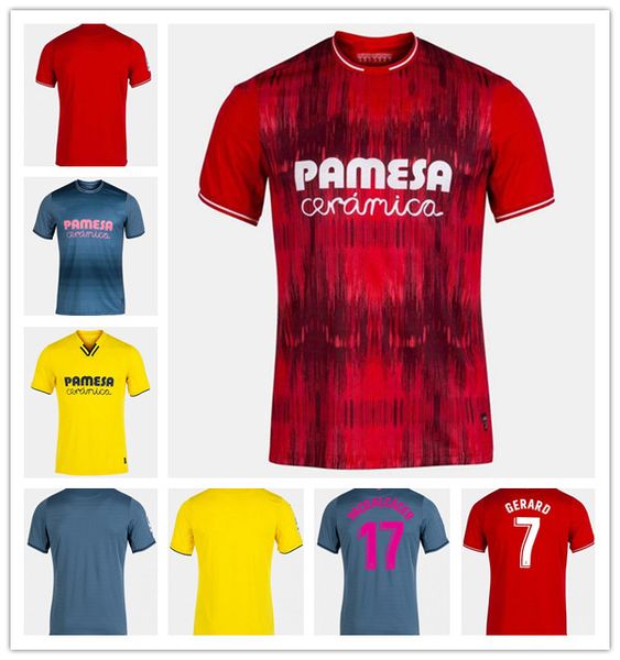 

villarreal cf pau gerard soccer jersey 2021 22 paco alcacer chukwueze camiseta dia a.pedraza yeremi foyth m.trigueros parejo estupinan footb, Black;yellow