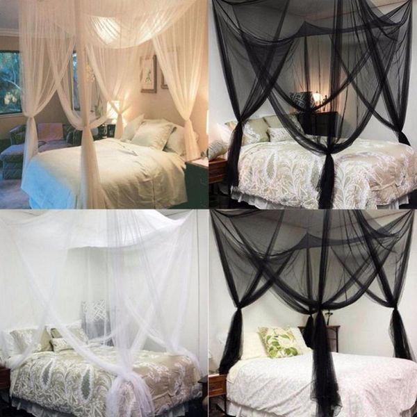 

sleeping bags home curtain 4 corner post mosquito bug net full queen king size bed canopy decoration romantic princess lace easy installatio