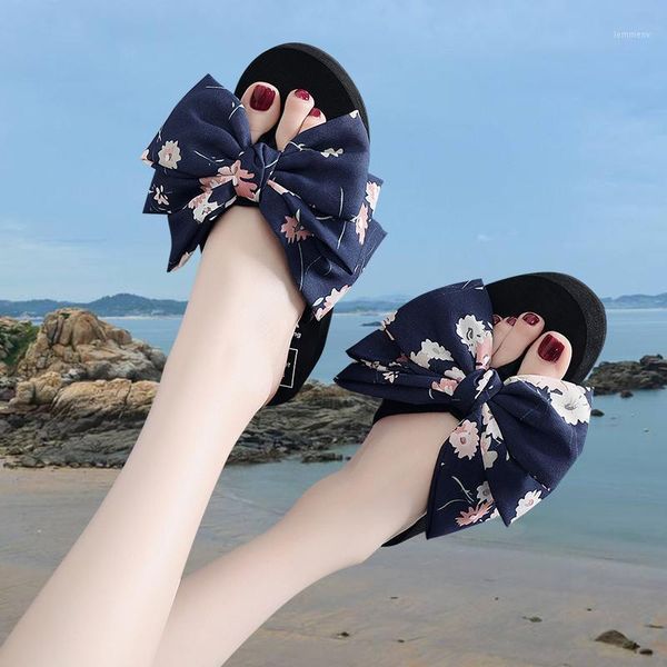 

slippers woman sweet butterfly women thick bottom beach shoes comfortable flip flog princess summer1, Black