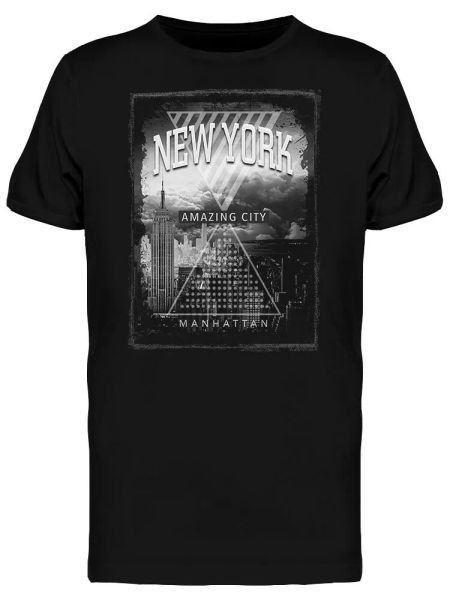 

new york empire state men's tee -image by shutterstock, White;black
