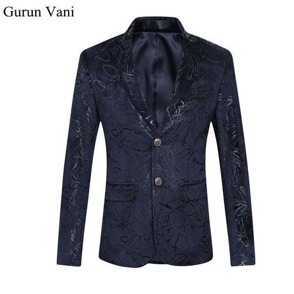 

men's suits & blazers men blazer floral casual slim 2021 arrival fashion party single breasted suit jacket plus size m-6xl high qualit, White;black