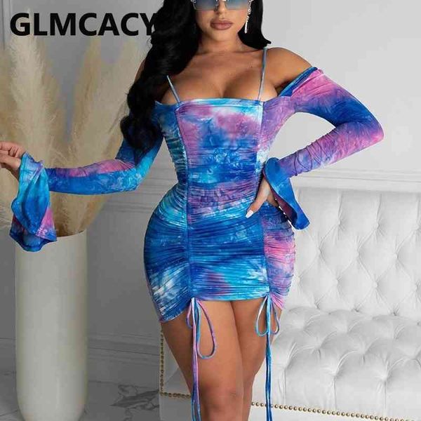 

flare sleeve off shoulder bodycon mini dress 210702, Black;gray