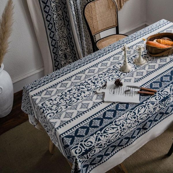 

design rectan. table cloth cotton linen good quality material kitchen tablecloth country style cover home decor party