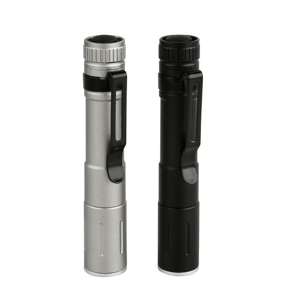

flashlights torches mini zoom pen light xpe led clip portable compact practica
