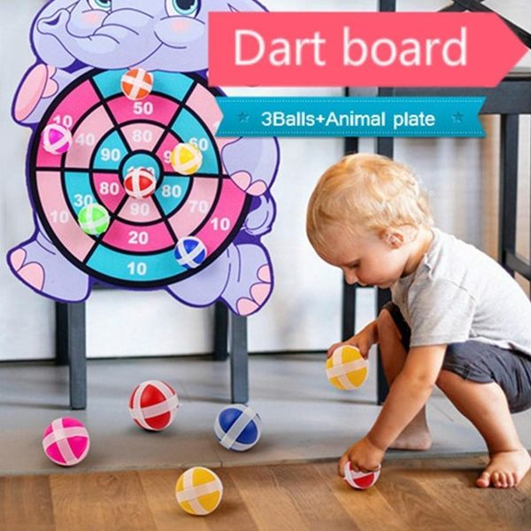 

children target sticky ball throw dartboard sports games kids educational board with darts ball parent-child interactive toys