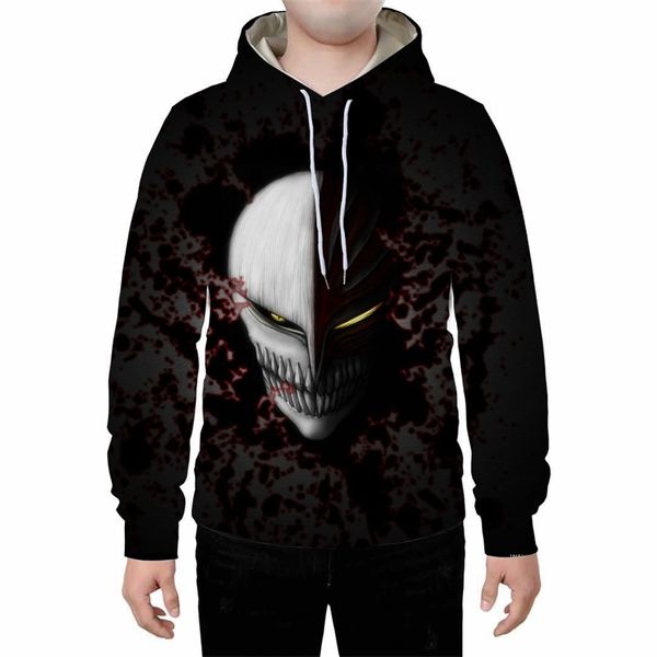 

cartoon animation sweater death sports coat selling fashion brand men's wear, Black