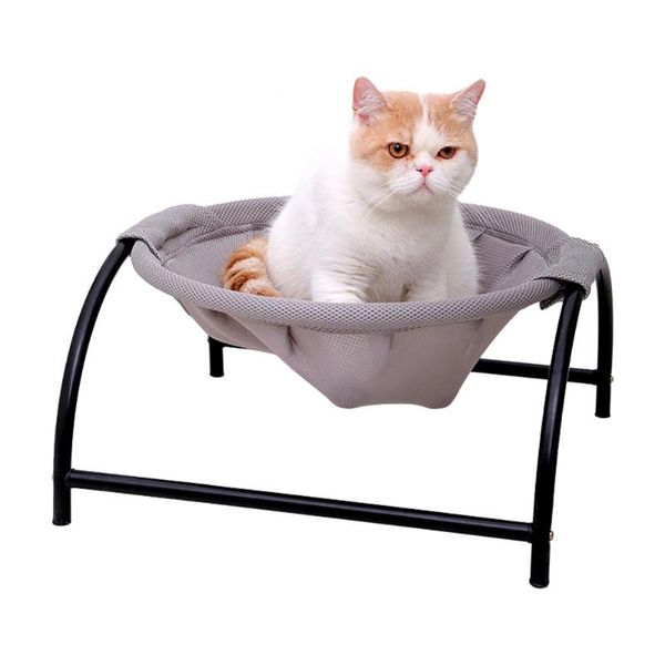 

summer cat dog detachable litter kennel mat pet puppy breathable washable removable elevated hammock mesh bed beds & furniture