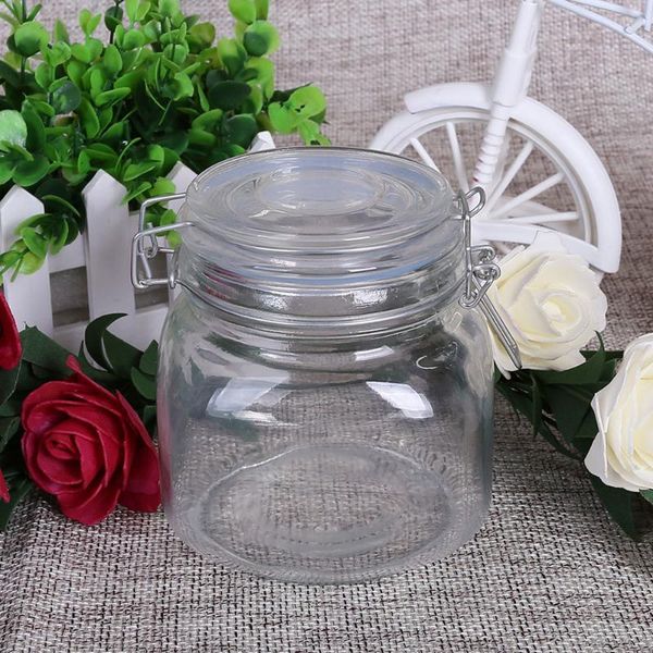 

storage bottles & jars big container glass food spice jar teas sweet beans preservation kitchen box 1550/1000/750ml