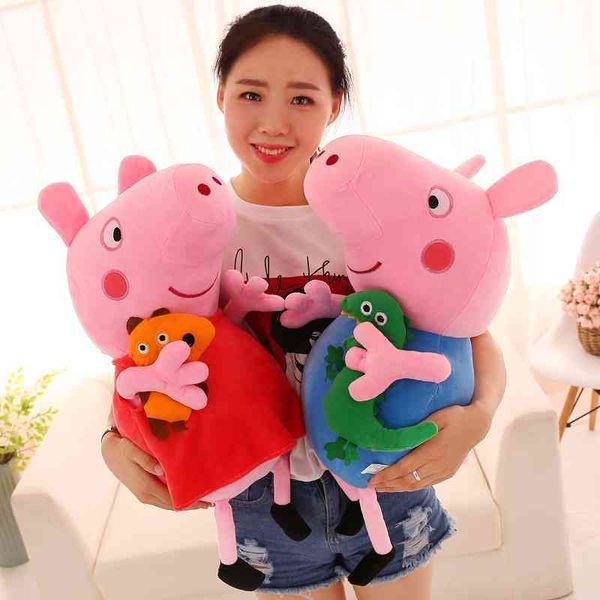 

piggy doll plush toy pink peggy social pig george pillow children's gift