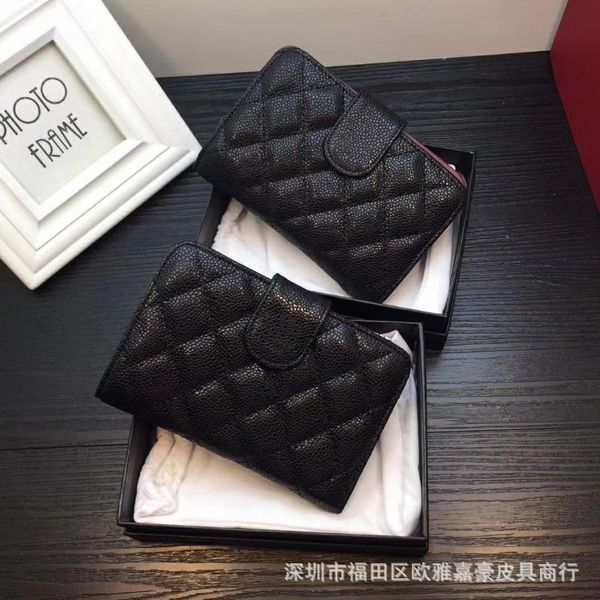 

wallets lingge leather small fragrance medium and long wallet women's handbag sheepskin style, Red;black
