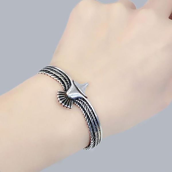 

link, chain bracelet eagle design open vintage jewelry gift ornament for daily life, Black