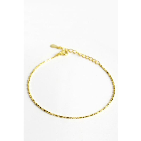 

link, chain la maxza 925 sterling silver beads stick link bracelet for women fashion jewelry personality trendy minimalist, Black