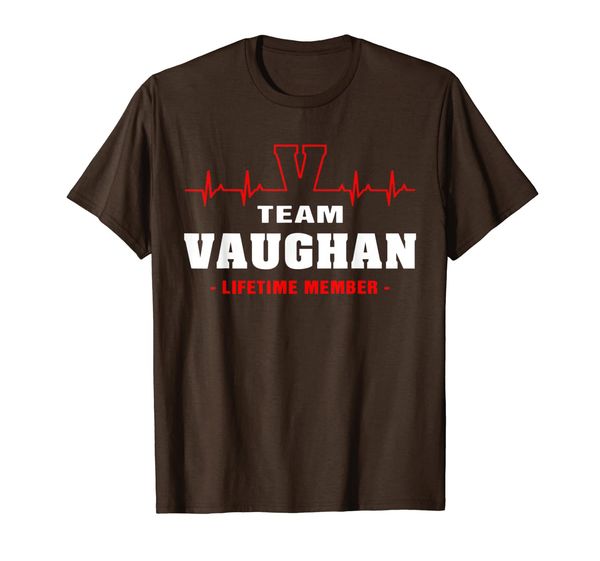 

team vaughan lifetime member shirt surname, last name gift t-shirt, White;black