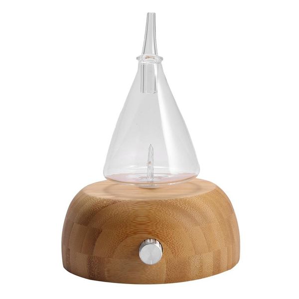 

glass reservoir nebulizing pure essential oil aromatherapy diffuser,auto shut off/ led light aroma humidifier for home office eu humidifiers