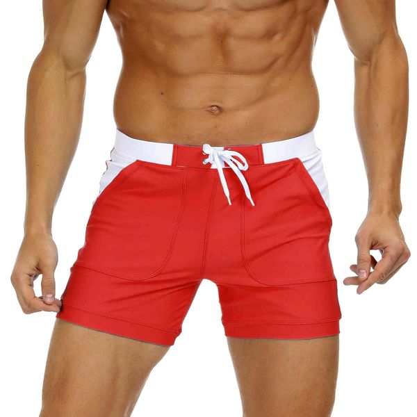 

swimsuit beach men's pants boxer shorts large size swimming trunks, White;black