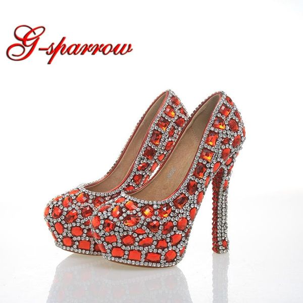 

est arrived handmade red with silver color rhinestone bridesmaid wedding shoes party prom high heels cinderella pumps dress, Black