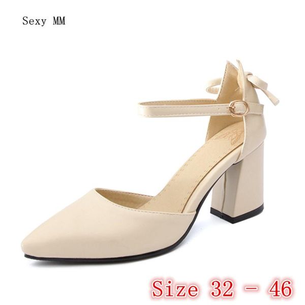 

dress shoes high heels women pumps heel d'orsay woman party wedding kitten plus size 32 33 - 40 41 42 43 44 45 46, Black