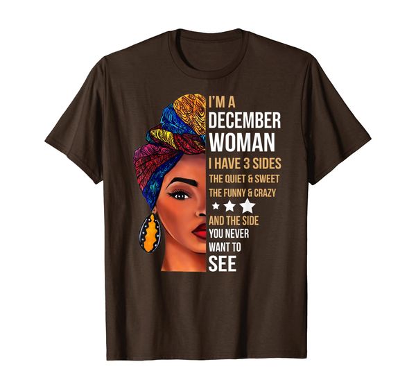 

cute womans i'm october woman i have 3 sides t-shirt t-shirt, White;black
