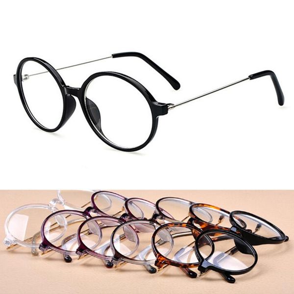 

fashion sunglasses frames vintage oval round eyeglass myopia rx able men women glasses come with clear lenses, Black