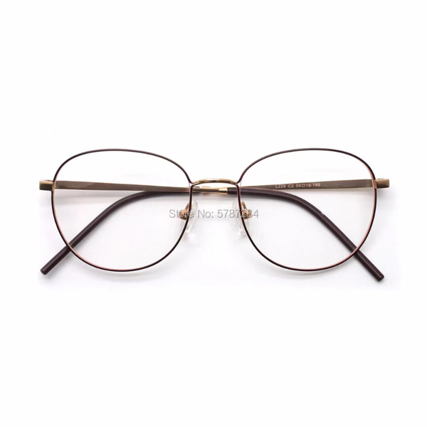 

fashion sunglasses frames 2021 arriving eyewear designer women optical men eyeglasses frame metal l229 50mm 140, Black