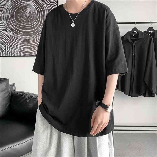 

extfine 200gsm 100% combed cotton men t-shirts summer basic t shirt skate man tshirt boy streetwear tee 210714, White;black