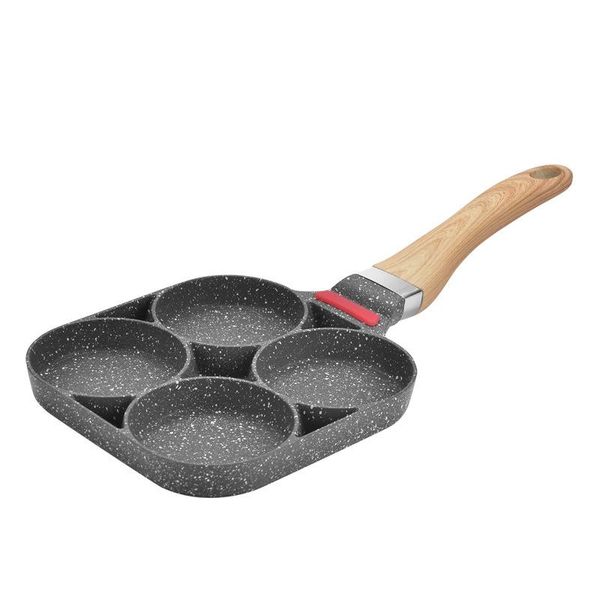 

pans four-hole frying pan non-stick smoke-breakfast kitchen cooking