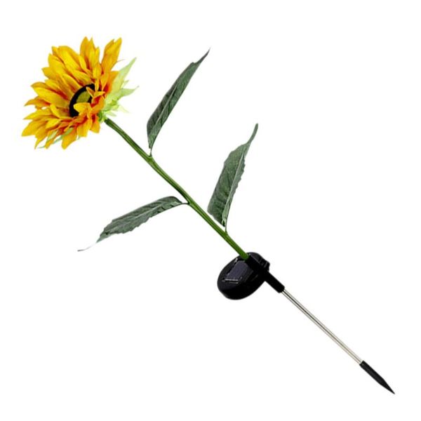 

lamp holders & bases 1pc solar energy sunflower shape outdoor garden yard ambience