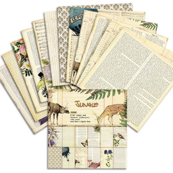 

other arts and crafts jungle scrapbooking paper pack of 24 sheets handmade craft background pad