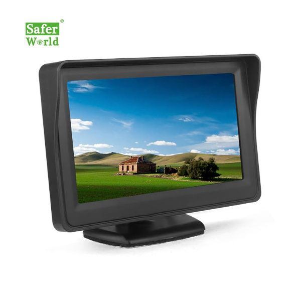 

car video 4.3" inch screen rear view digital tft lcd hd backup monitor universal 12v voltage