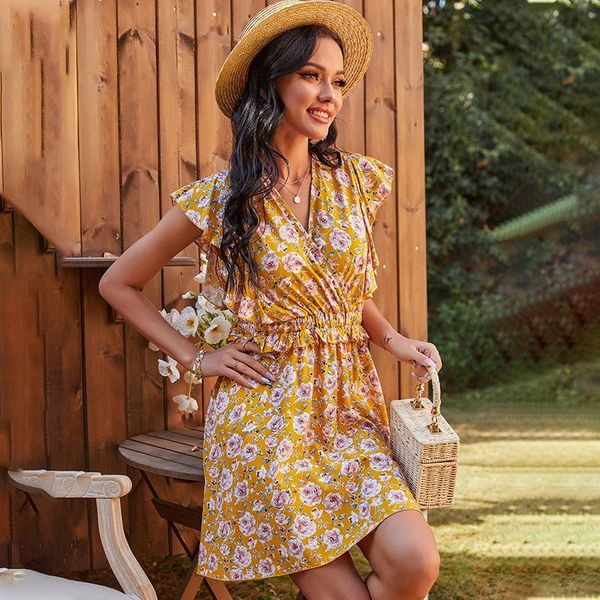 

women's v collar waist print dress maternity dresses for po shoot gown, White