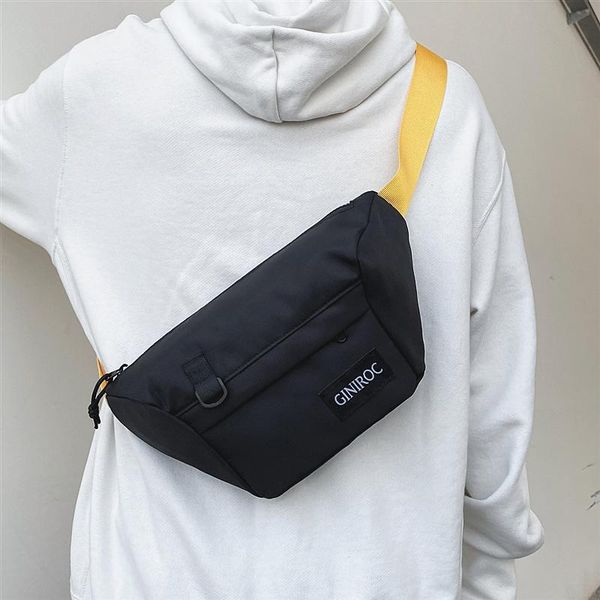 

girls shoulder bag ins fashion brand chest messenger trend couple casual waist bags