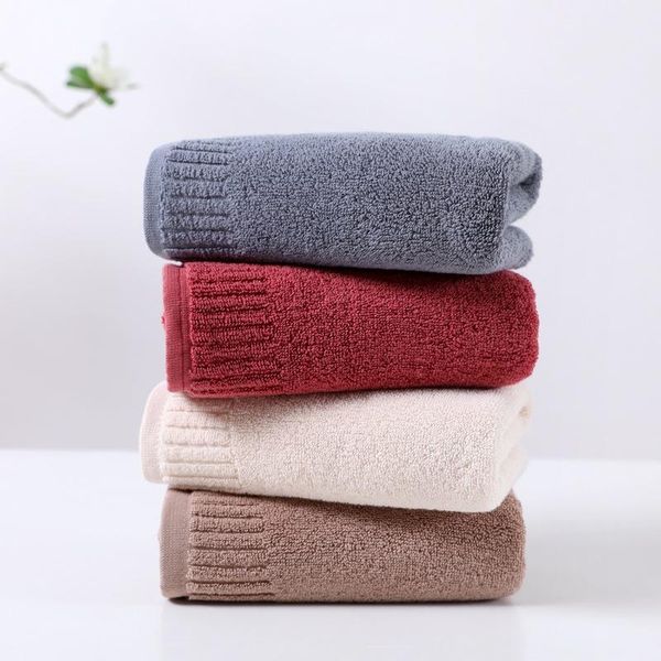 

towel 100% cotton gift towels dark thick face 115g european and american beach