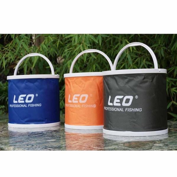 

fishing bucket outdoor canvas folding portable camping hiking tackle tools accessories