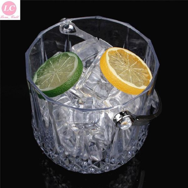 

ice buckets and coolers acrylic bucket bar ktv champagne transparent diamond crystal tong