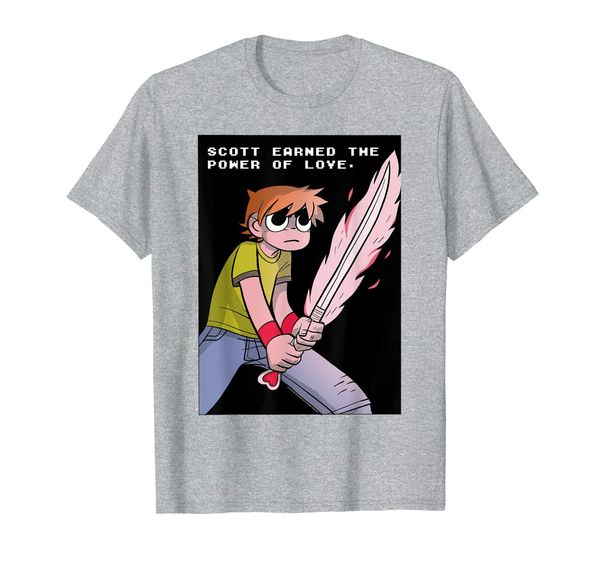

Scott Pilgrim Vs. The World Earned The Power Of Love T-Shirt, Mainly pictures