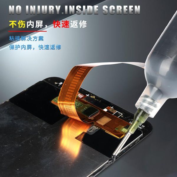 

cell phone trestle border binding agent glue maintenance center frame hermetic seal water proof ip x 11 repairing tools