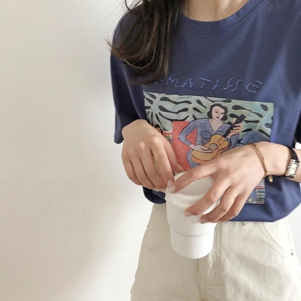 

women's t-shirt short-sleeved 2021 spring and summer, White
