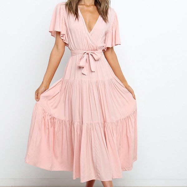 

sleeve summer 2021 women's short spring dress and long swing skirt, White;black