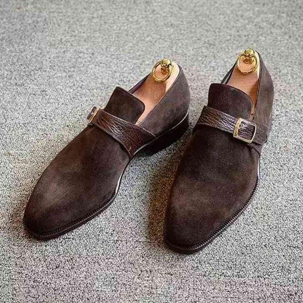 

men's plutonium buckle vintage monk belts shoe zapatos hm025, Black